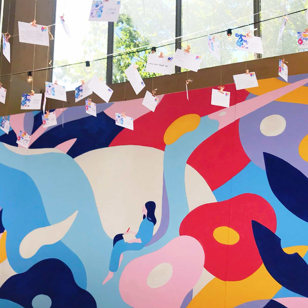 Dear Future Me installation by Alice Lee
